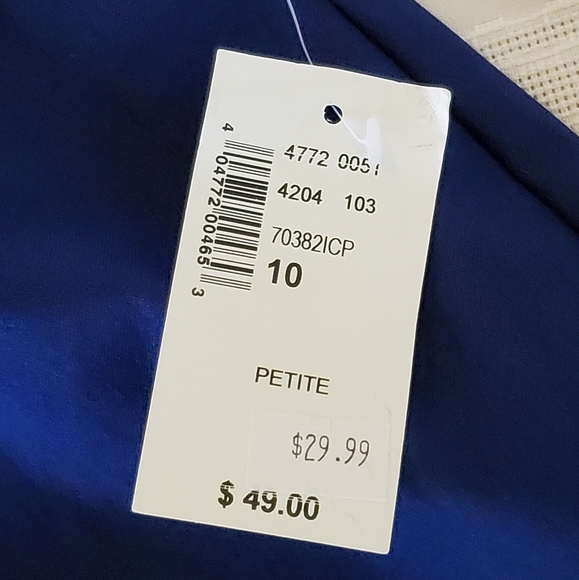 NWT Cleo Petite Navy Pencil Skirt - Picture 5 of 6